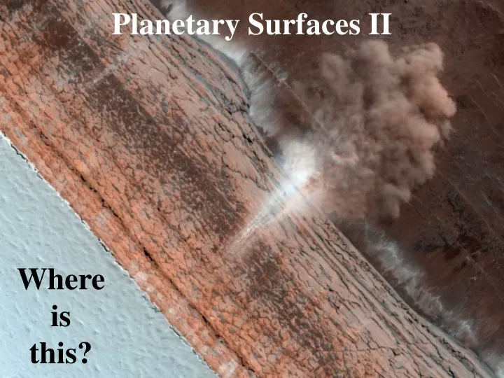 planetary surfaces ii