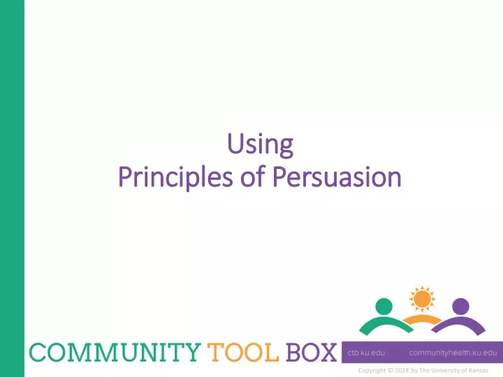 using principles of persuasion