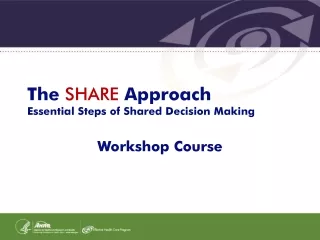 The SHARE Approach Essential Steps of Shared Decision Making