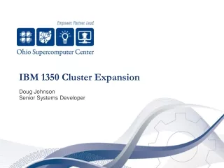 IBM 1350 Cluster Expansion