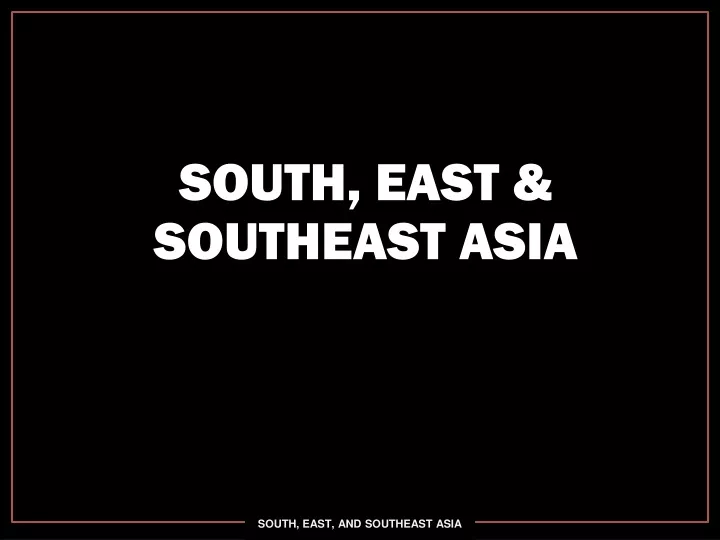 south east southeast asia