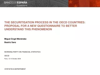 Securitisation in the OECD countries Contents