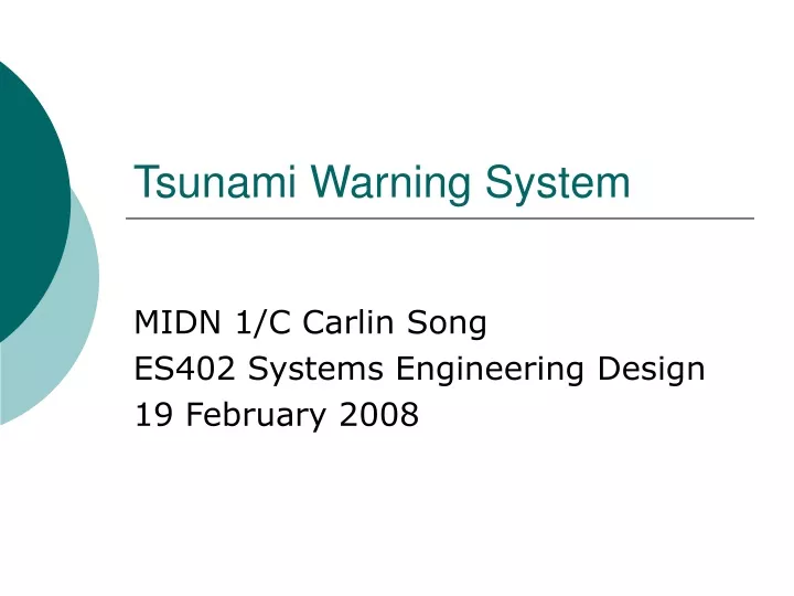 tsunami warning system