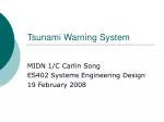 Tsunami Warning System Design: Engineering for Efficient Data Collection & Analysis - slide 1