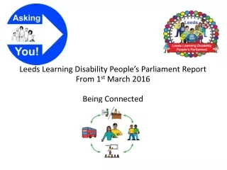 Leeds Learning Disability People’s Parliament Report From 1 st  March 2016 Being Connected