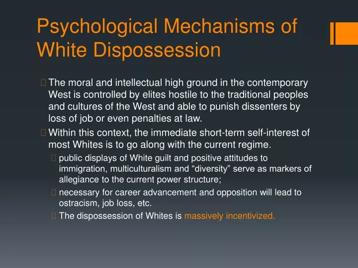 psychological mechanisms of white dispossession