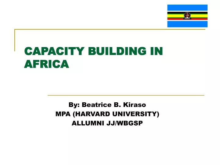 capacity building in africa