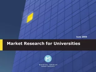 Market Research for Universities