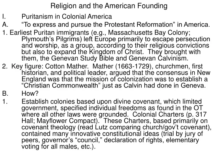 religion and the american founding