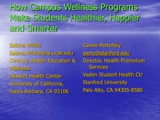 How Campus Wellness Programs Make Students Healthier, Happier and Smarter