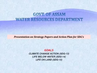 GOVT. OF ASSAM WATER RESOURCES DEPARTMENT