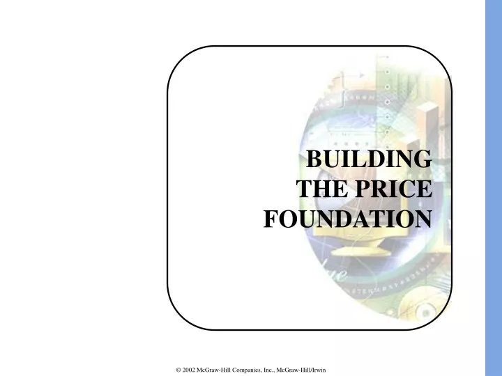 building the price foundation
