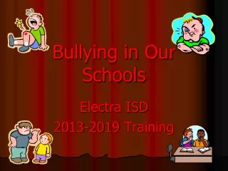 Bullying in Our Schools