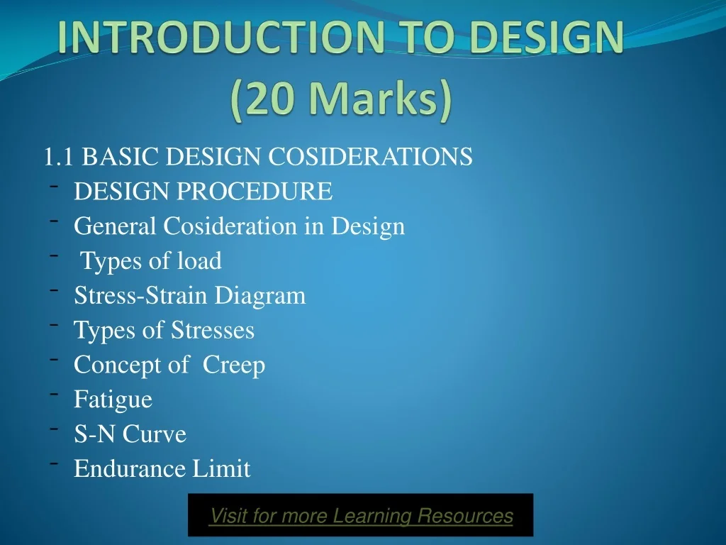 PPT - Design Fundamentals and Basics for Machine Components PowerPoint ...
