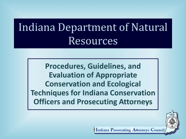 indiana department of natural resources