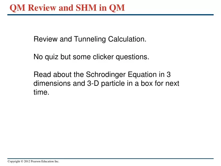 qm review and shm in qm