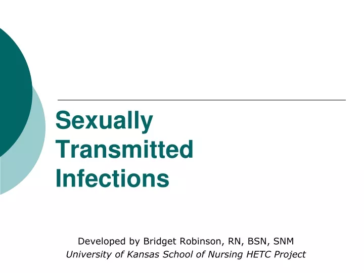 sexually transmitted infections