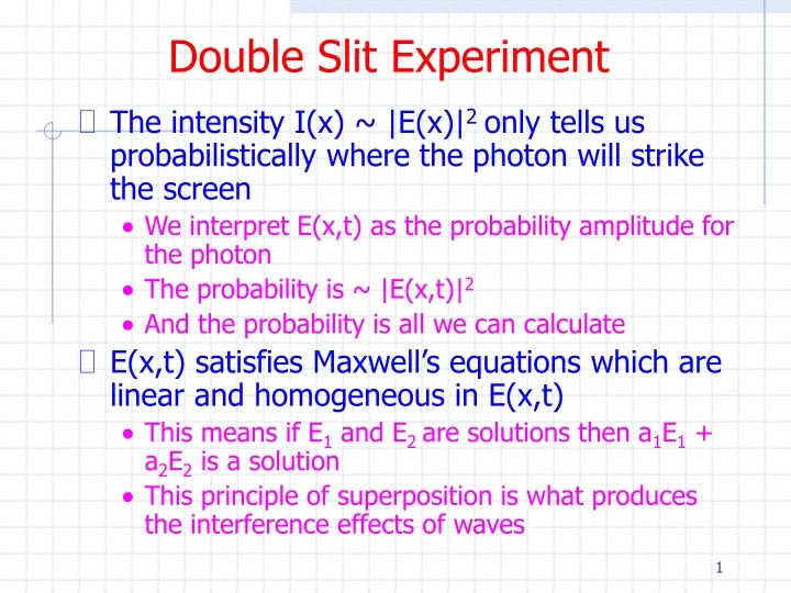 double slit experiment