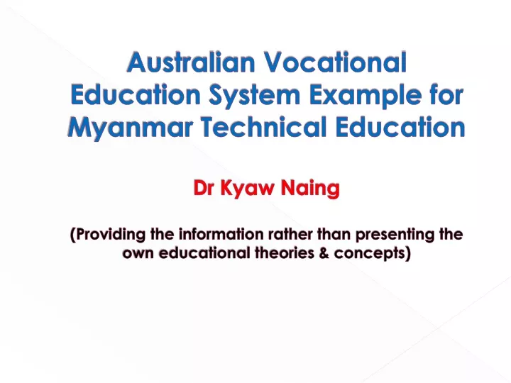 australian vocational education system example