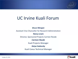 UC Irvine Kuali Forum