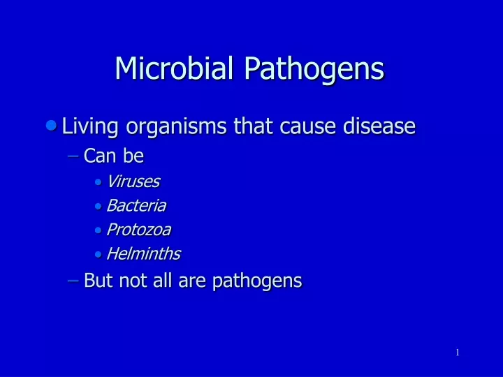 microbial pathogens