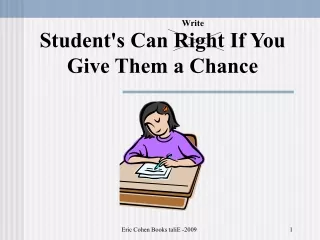 Student's Can Right If You Give Them a Chance