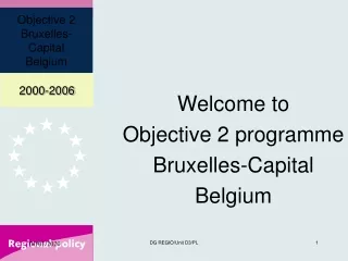 Welcome to Objective 2 programme Bruxelles-Capital Belgium