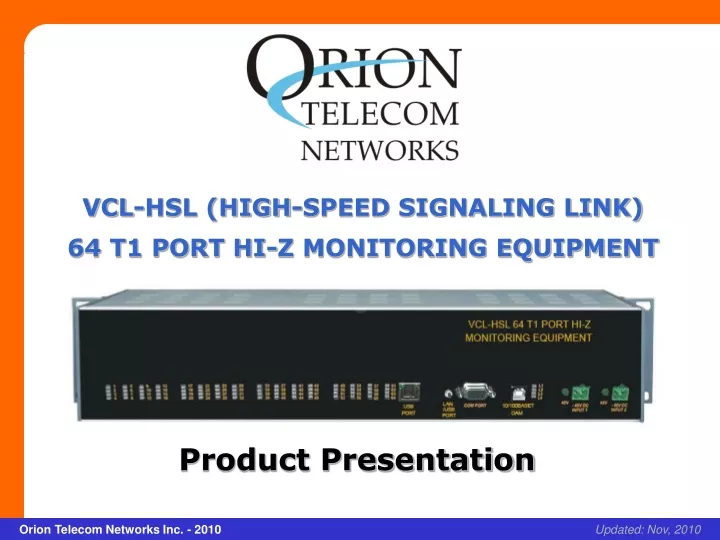 vcl hsl high speed signaling link 64 t1 port