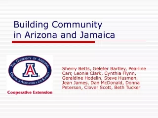 Building Community in Arizona and Jamaica