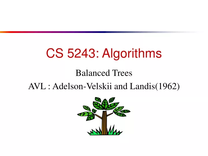 cs 5243 algorithms