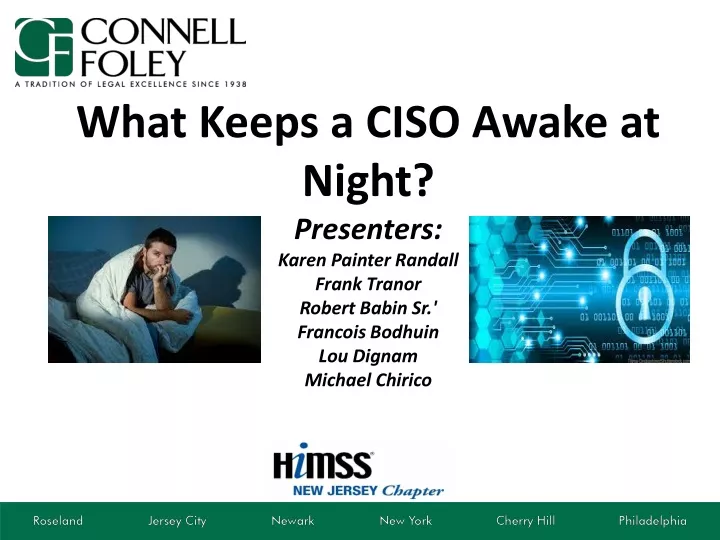 what keeps a ciso awake at night presenters karen