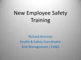 New Employee Safety Training