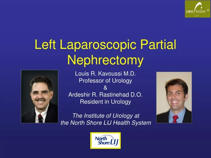 left laparoscopic partial nephrectomy