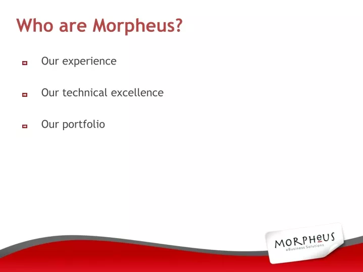 who are morpheus