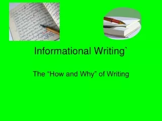 Informational Writing`