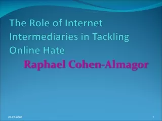 The Role of Internet Intermediaries in Tackling Online Hate