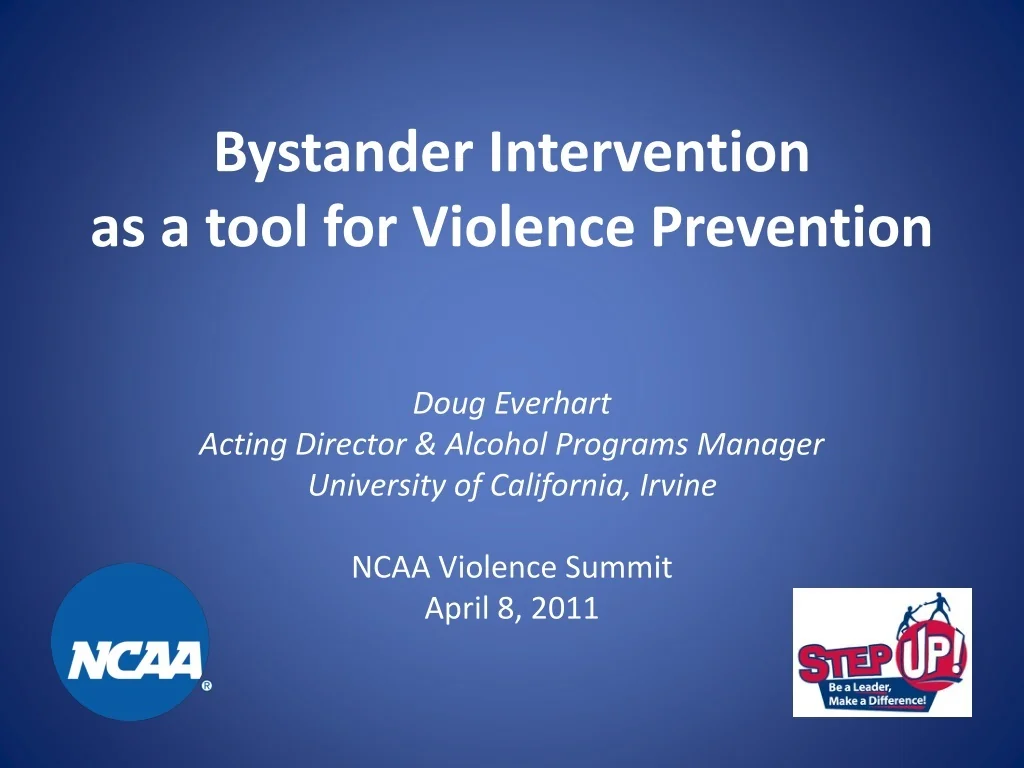 PPT - Empowering Students Through Bystander Intervention for Violence ...