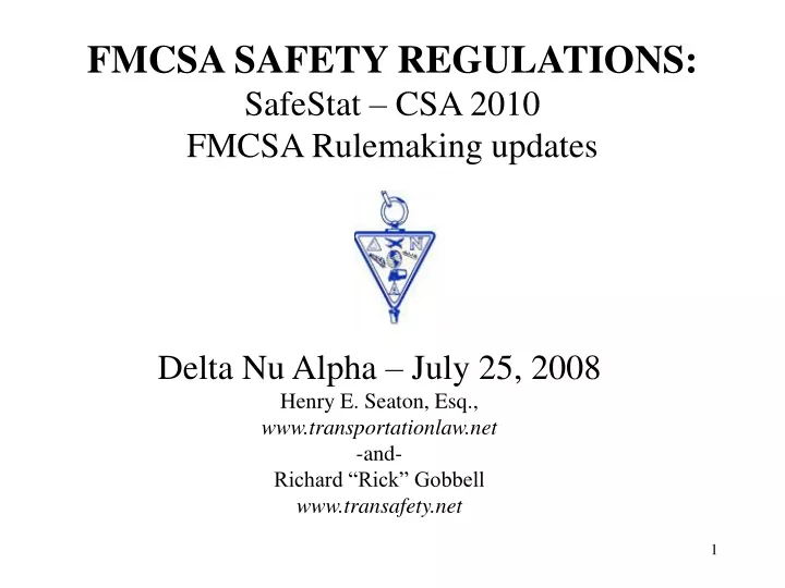 fmcsa safety regulations safestat csa 2010 fmcsa rulemaking updates