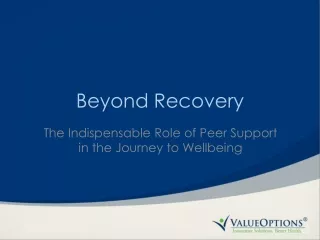 Beyond Recovery