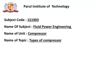 Parul  Institute of  Technology