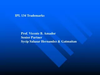 IPL 134 Trademarks
