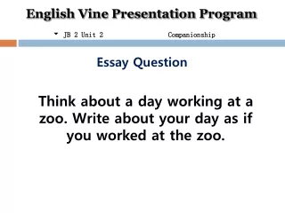 Essay Question