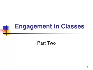 Engagement  in Classes