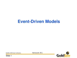 Event-Driven Models