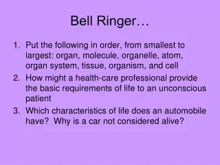Bell Ringer…