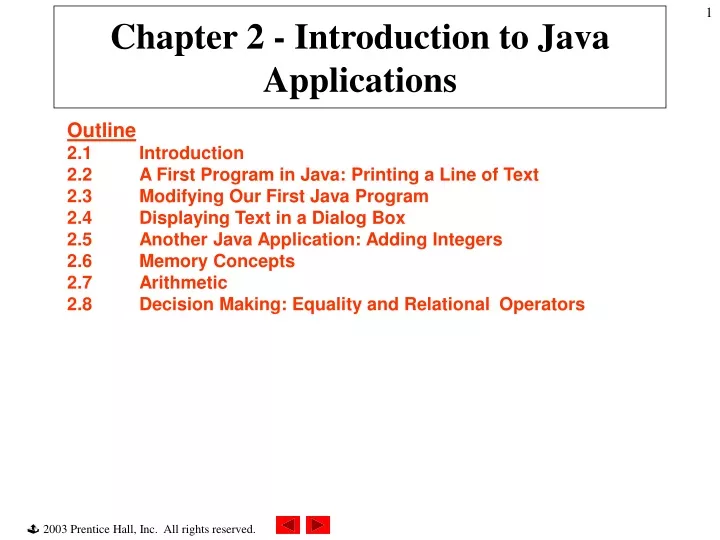 chapter 2 introduction to java applications