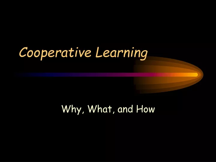 cooperative learning