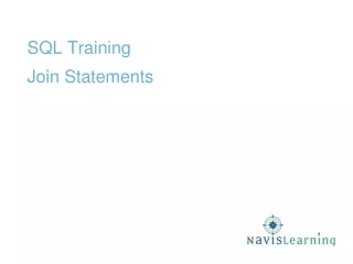 SQL Training Join Statements