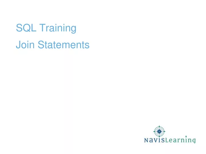 sql training join statements