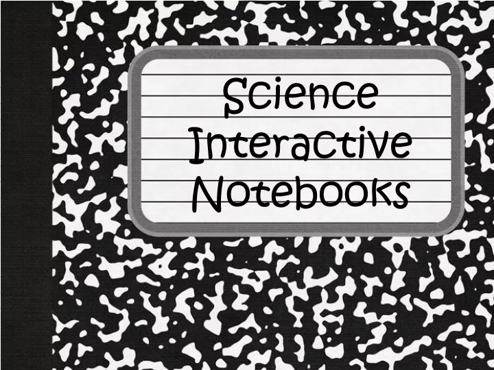 science interactive notebooks